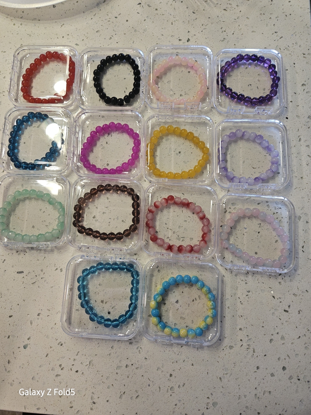 Assorted Beaded Stretch Bracelet - Multi Color Set